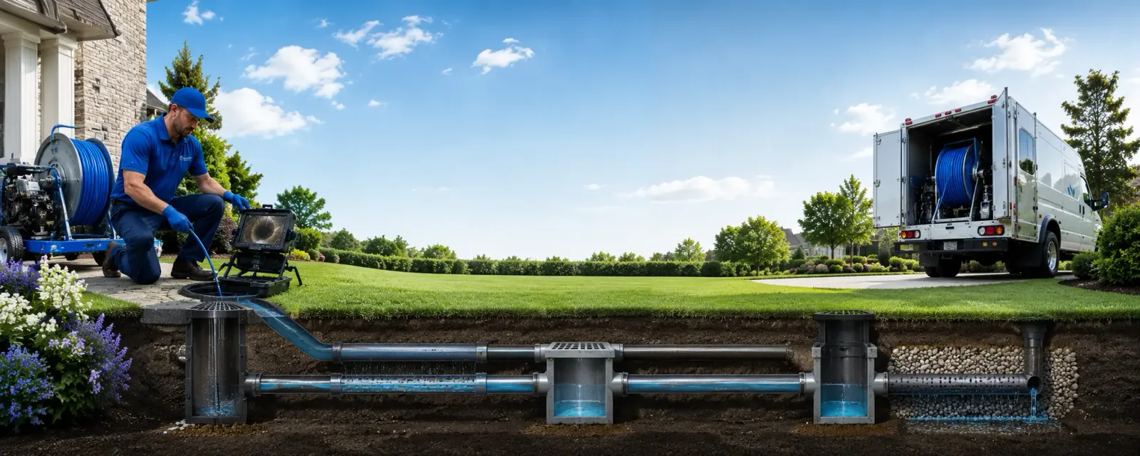 Outdoor drain cleaning information for Temple, NH